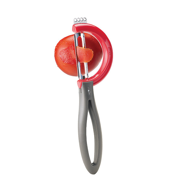 Éplucheur réversible lame dentelée inox Reverso Fruit Moha - Mathon - 3