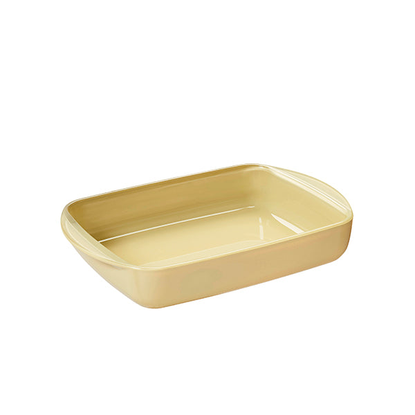 Plat à four rectangulaire en verre borosilicate avec couvercle Crème 1,6 L Pebbly - Mathon - 4