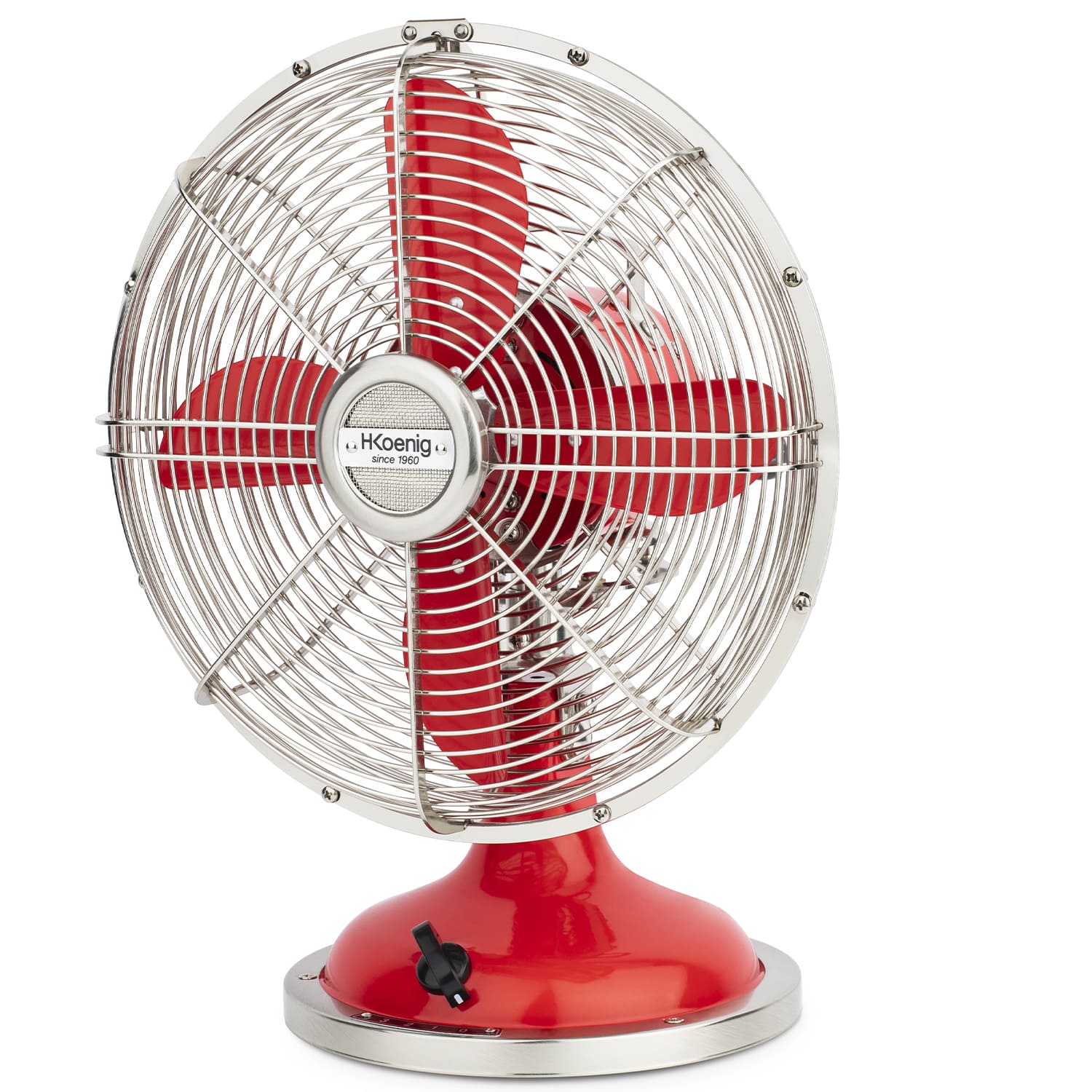 Ventilateur design metal - JOE50 ROUGE H.Koenig - Mathon - 2