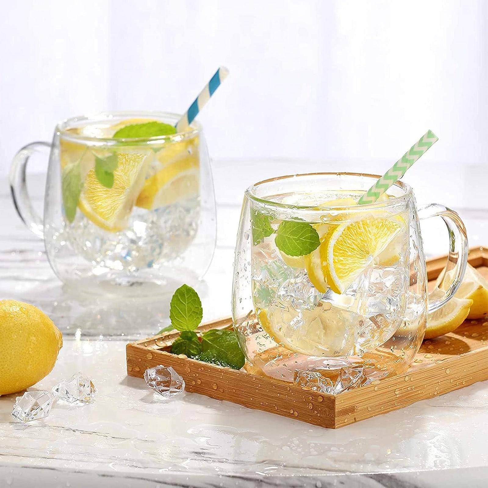 Lot 2 Verres avec Poignée Cheffinger - Mathon - 5