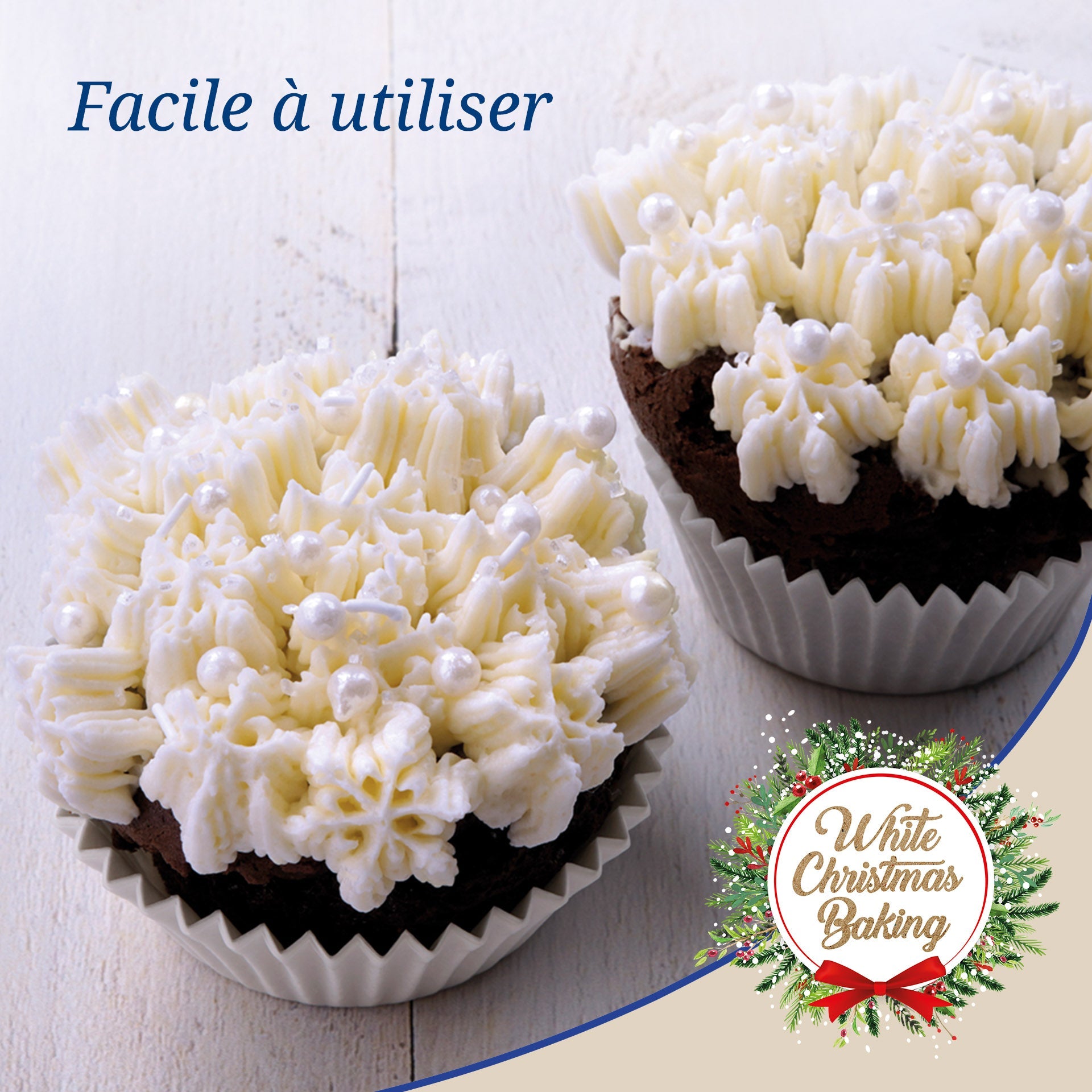 Lot de 4 poches à douille et embout flocon de neige en inox  Baker Edition Dr. Oetker - Mathon - 5