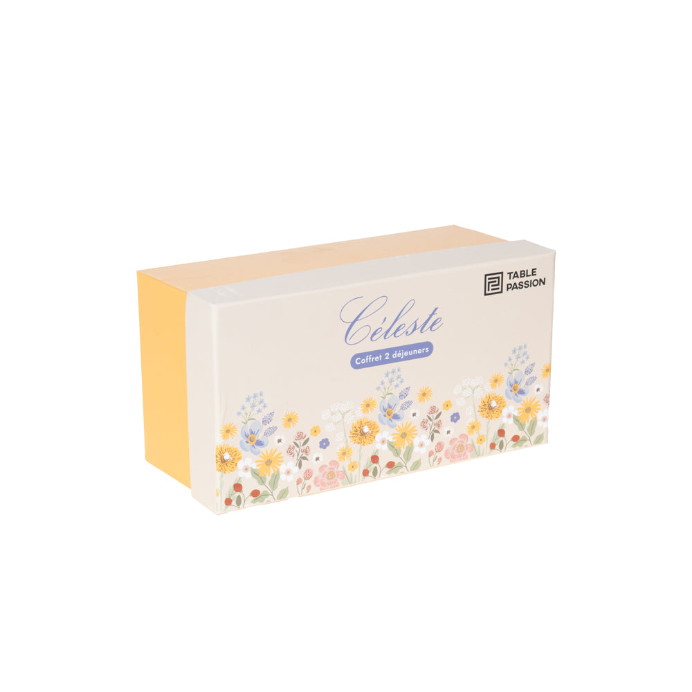 Coffret de 2 déjeuner Céleste 39 cl Table passion - Mathon - 2