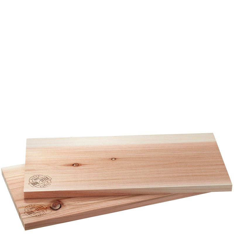 Lot de 2 planches 39x19 cm en cèdre pour barbecue Gefu - Mathon - 3