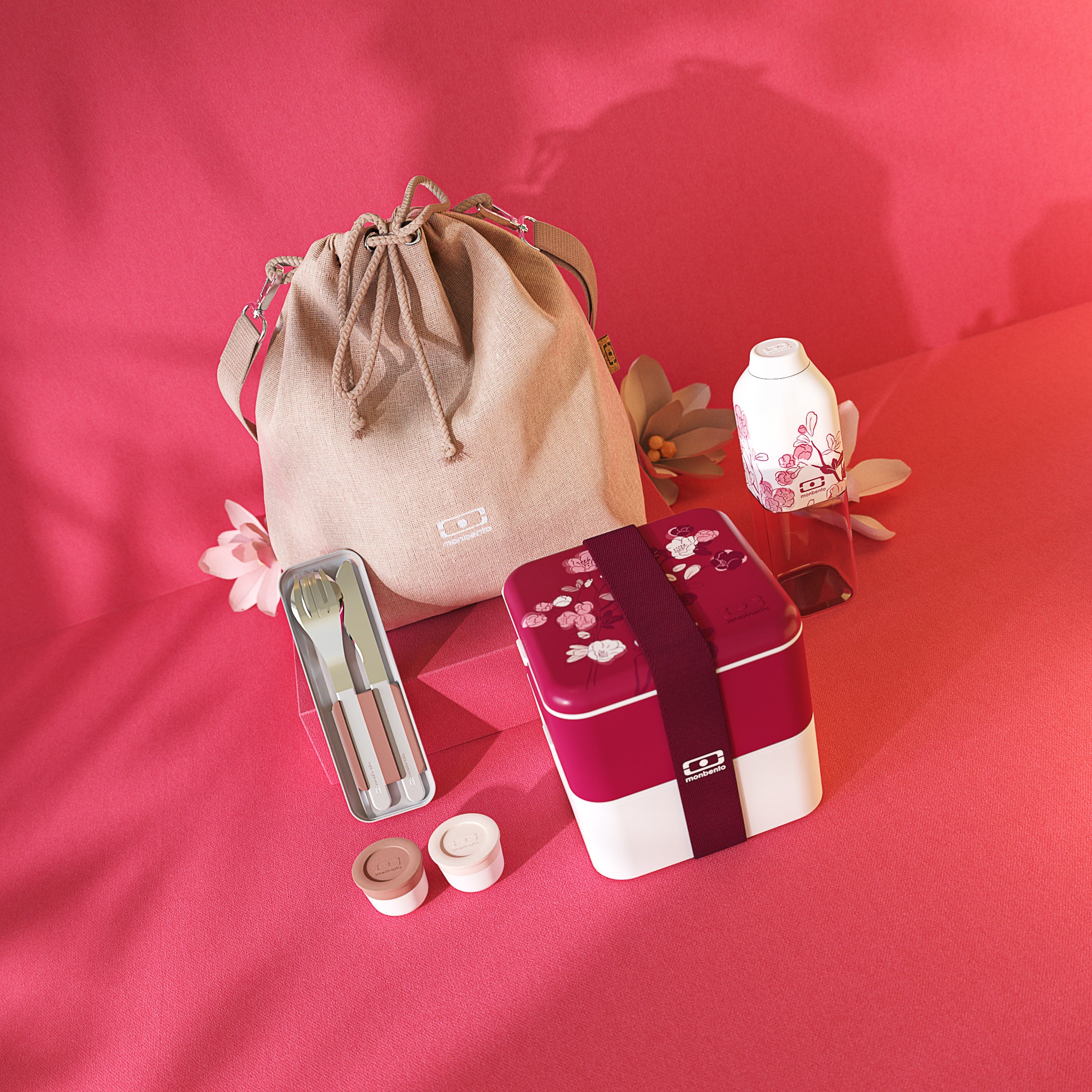 Lunch box 2 compartiments Square 1,7L Made in France  Magnolia Monbento - Mathon - 6