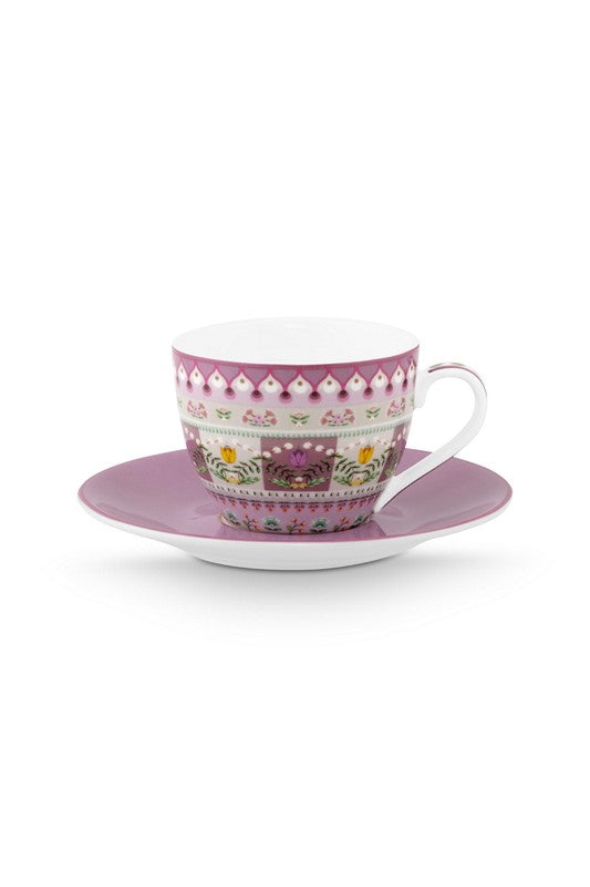 Coffret 2 Paires tasse café (1 tasse + 1 sous-tasse) Lily & Lotus - 120ml Pip Studio - Mathon - 2