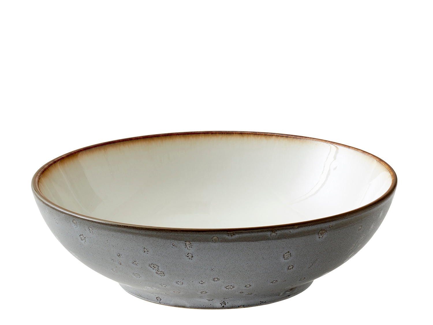 Saladier GASTRO en grès Gris/Crème Bitz - Mathon - 2