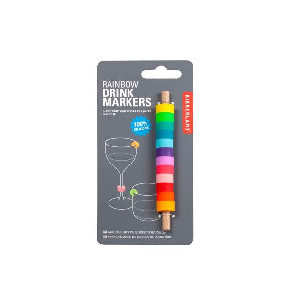 Marqueur Verre Arc En Ciel Kikkerland Design - Mathon