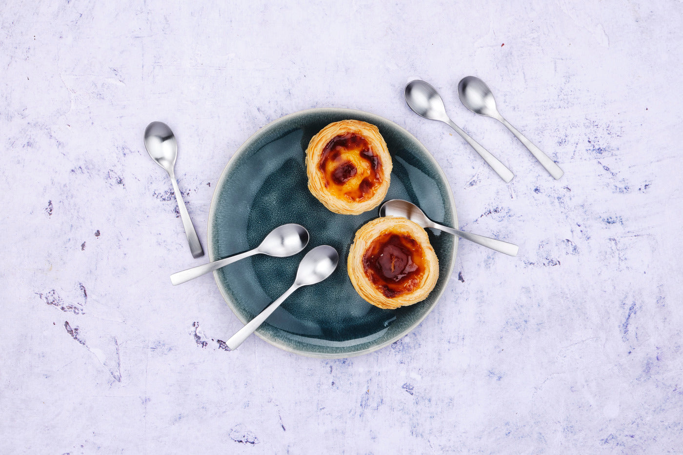 Lot de 6 petites cuillères en inox argent D Björn - Mathon - 2