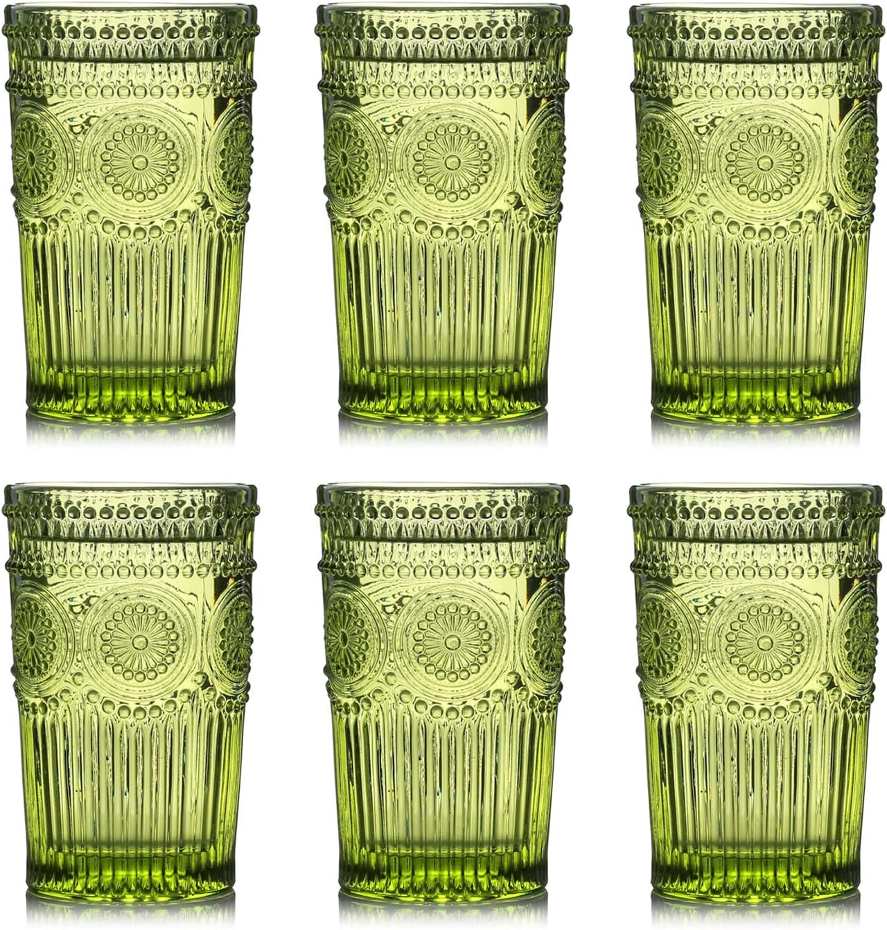 Lot de 6 Verres Colorés en Verre 350 ml Vendos85 - Mathon