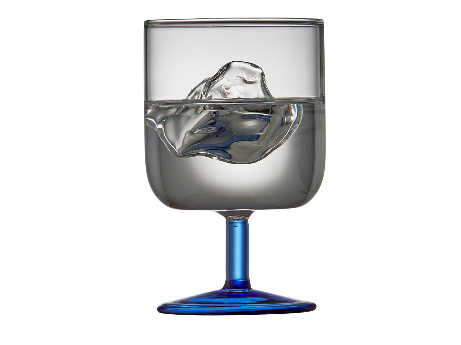 Set de 2 verres à vin TORINO Transparent/Bleu Lyngby Glas - Mathon - 2