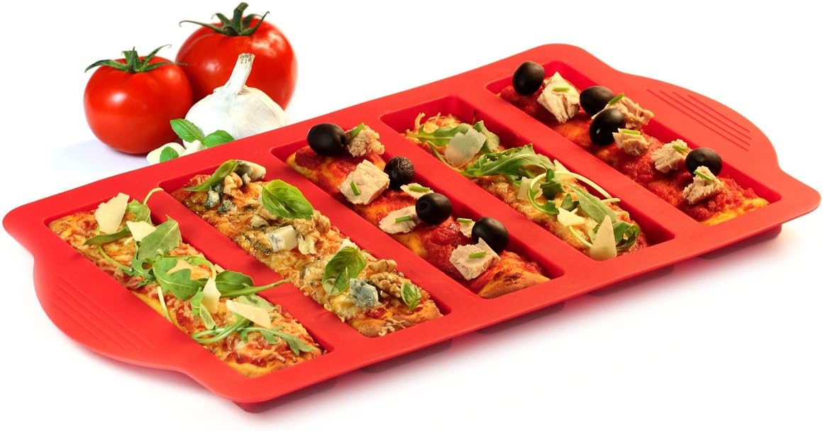 Moule à Pizza Silicone Platinium Rouge Yoko Design - Mathon