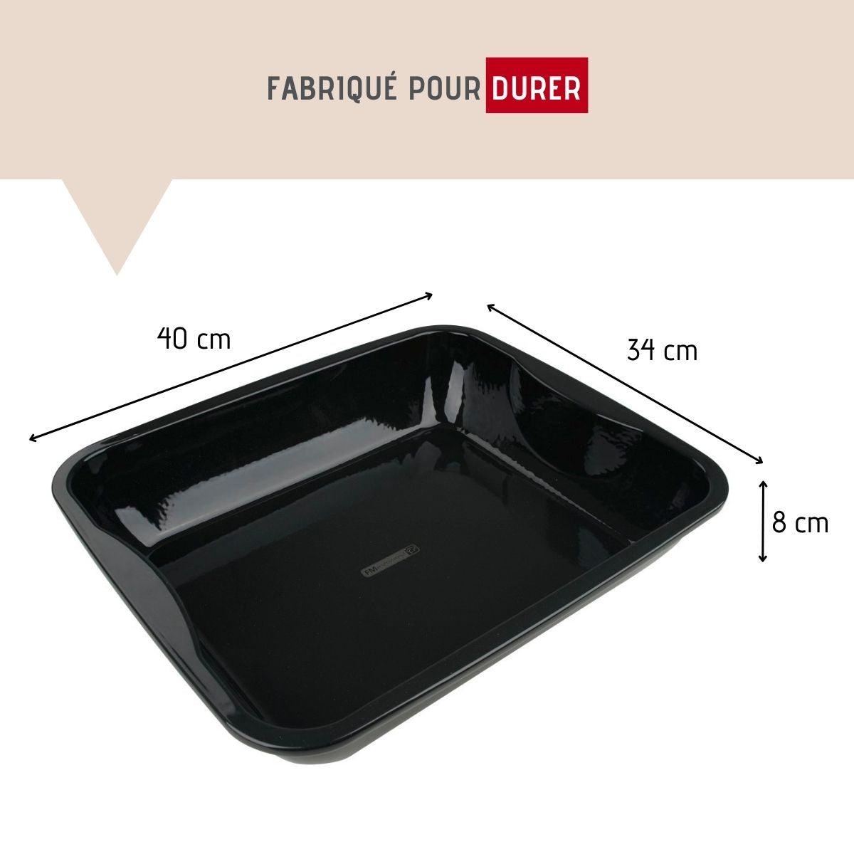 Plat à four en acier émaillé 40 x 34 cm  Barbecue FM Professional - Mathon - 10