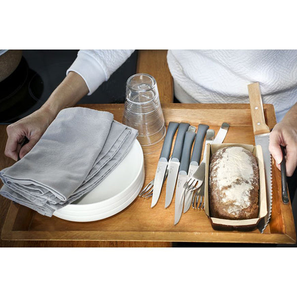 Lot de 2 coffrets 4 couteaux de table Anthracite Opinel - Mathon - 3