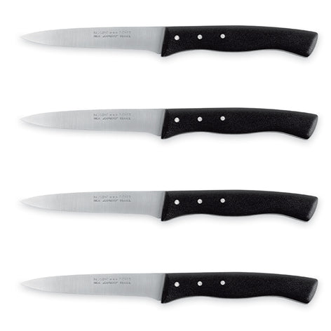 Lot de 4 couteaux grillade lame 11 cm Affidentée avec protection Nogent - Mathon