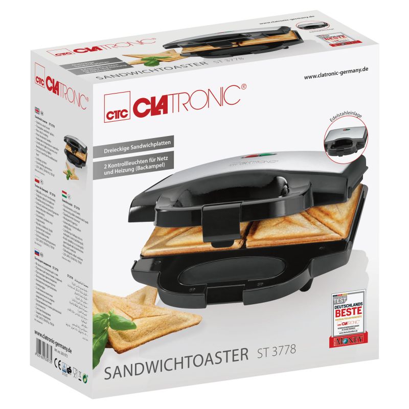 Appareil à Sandwich et Croque-Monsieur Clatronic ST3778 Clatronic - Mathon - 4