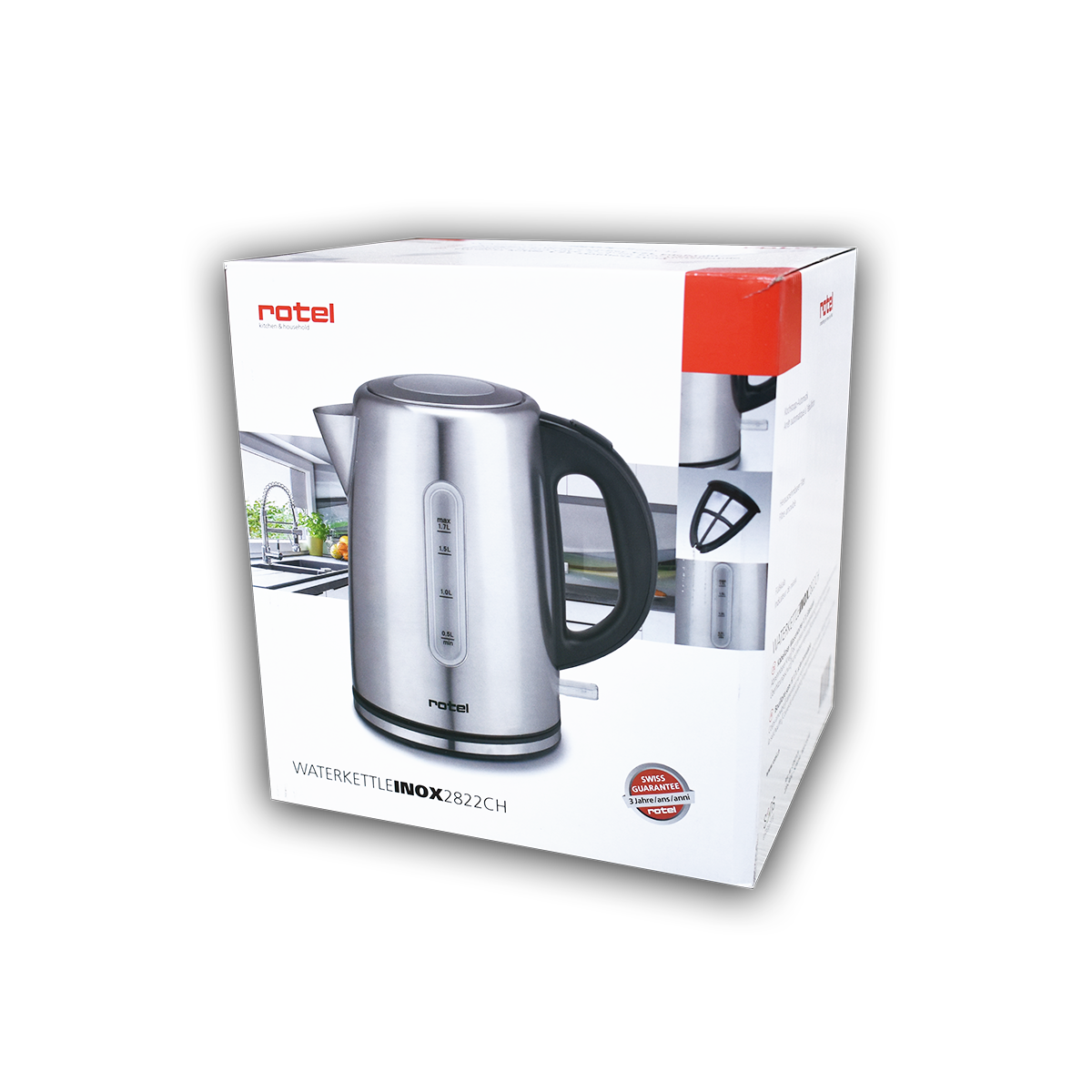 Bouilloire électrique inox sans fil Rotel Rotel - Mathon - 3