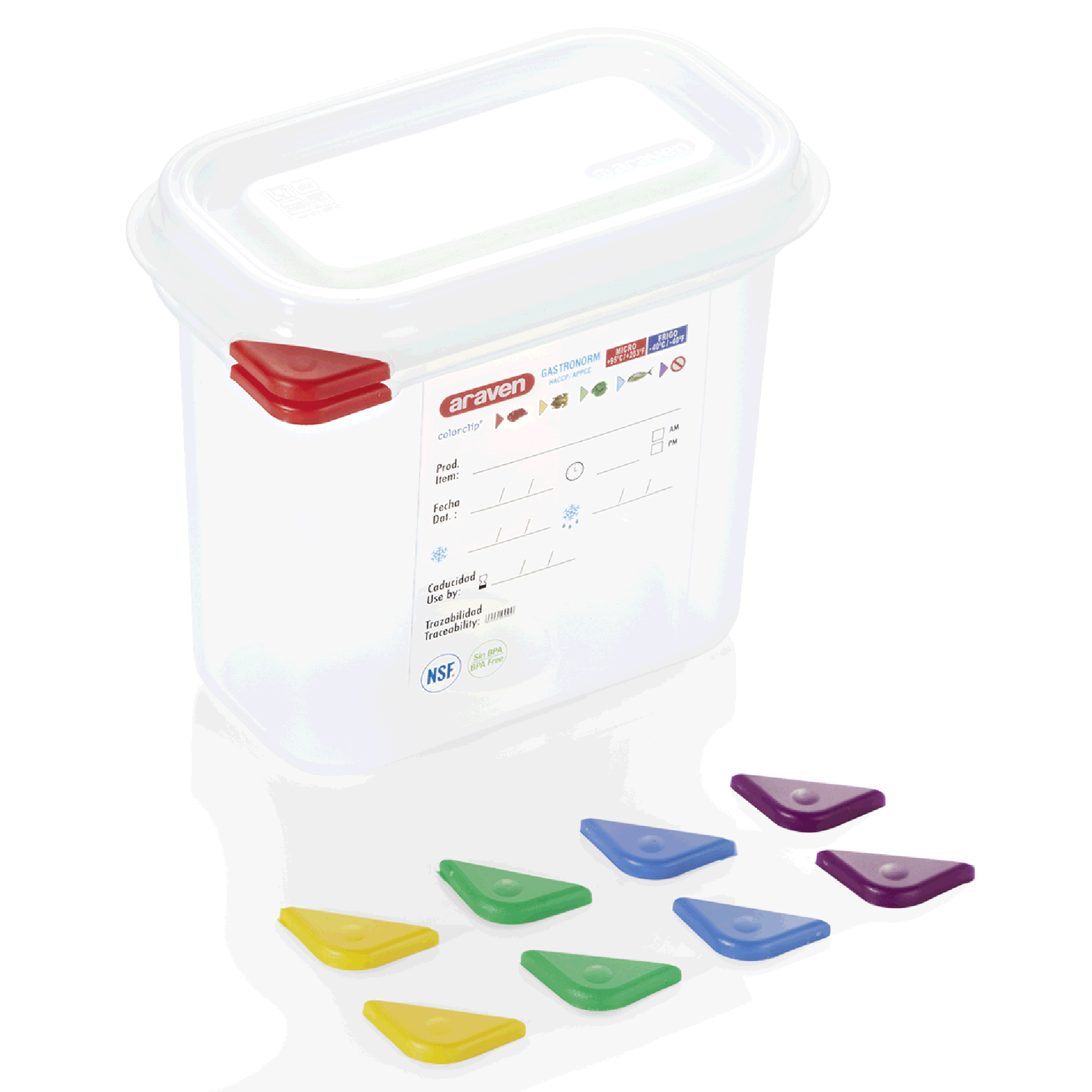 Bac GN 1/9 en Polypropylène 1,5 L H 150 mm Lot de 6 - WAS Germany - Mathon