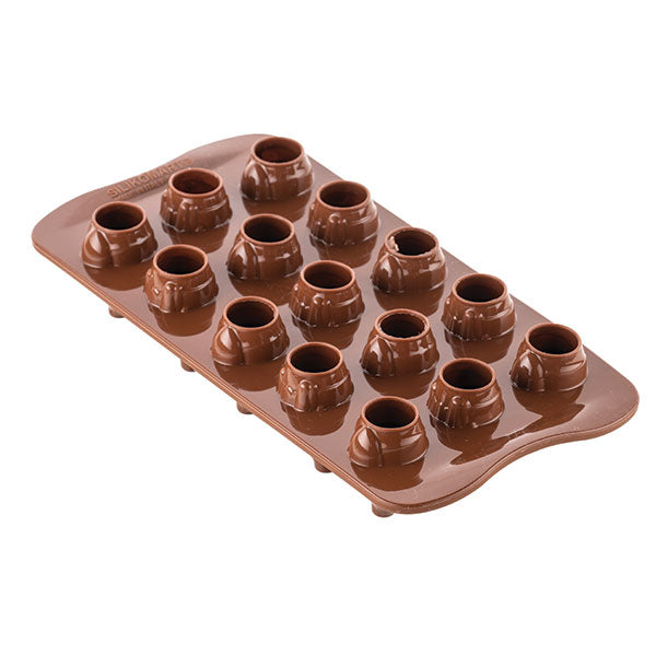 Moule 3D chocolat Mr and Mrs Brown en silicone Silikomart - Mathon - 4
