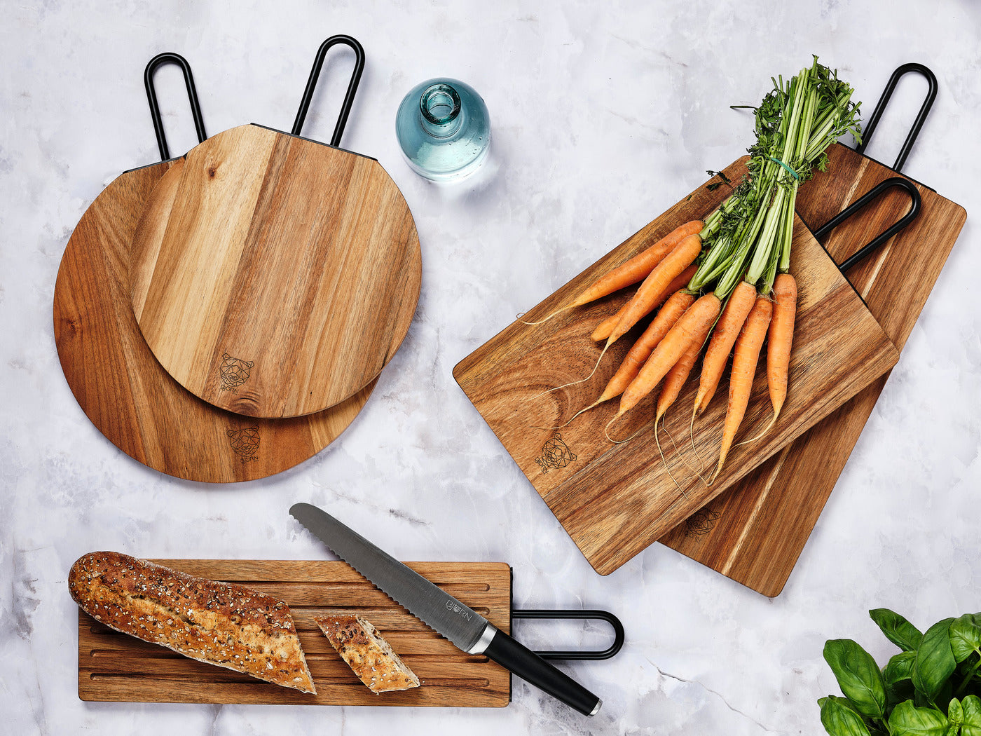 Lot de 1 planches en inox marron D Björn - Mathon - 5