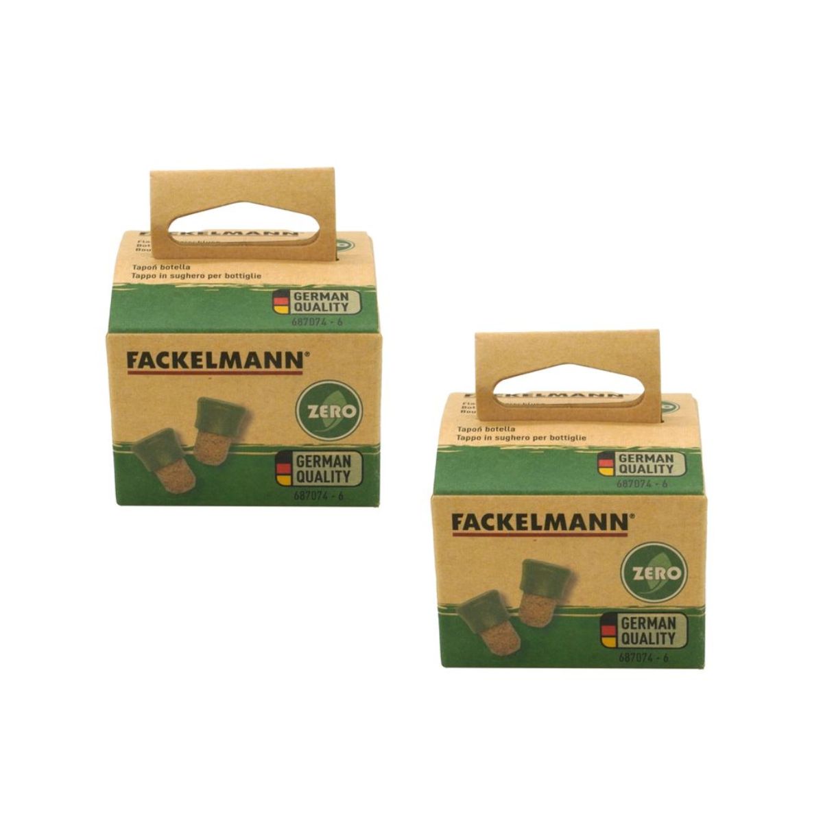 Lot de 8 bouchons en liège  Gamme Zéro Fackelmann - Mathon - 4