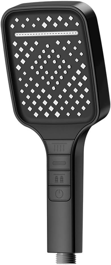 Pomme de douche haute pression à 7 jets noir Vendos85 - Mathon