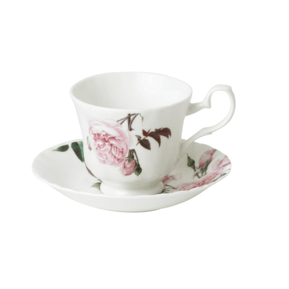 Tasse et sous tasse à thé Rose Austin 23 cl Roy Kirkham - Mathon