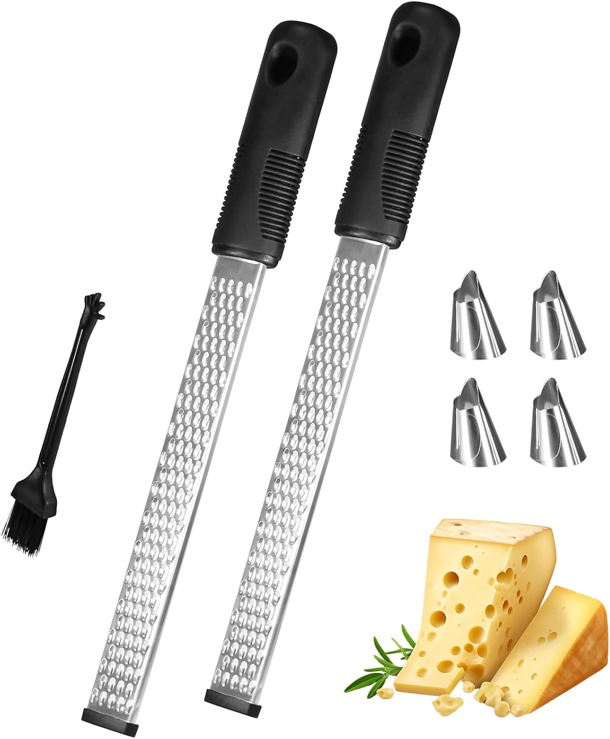 Zesteur et râpe à fromage 2 pcs avec accessoires Vendos85 - Mathon