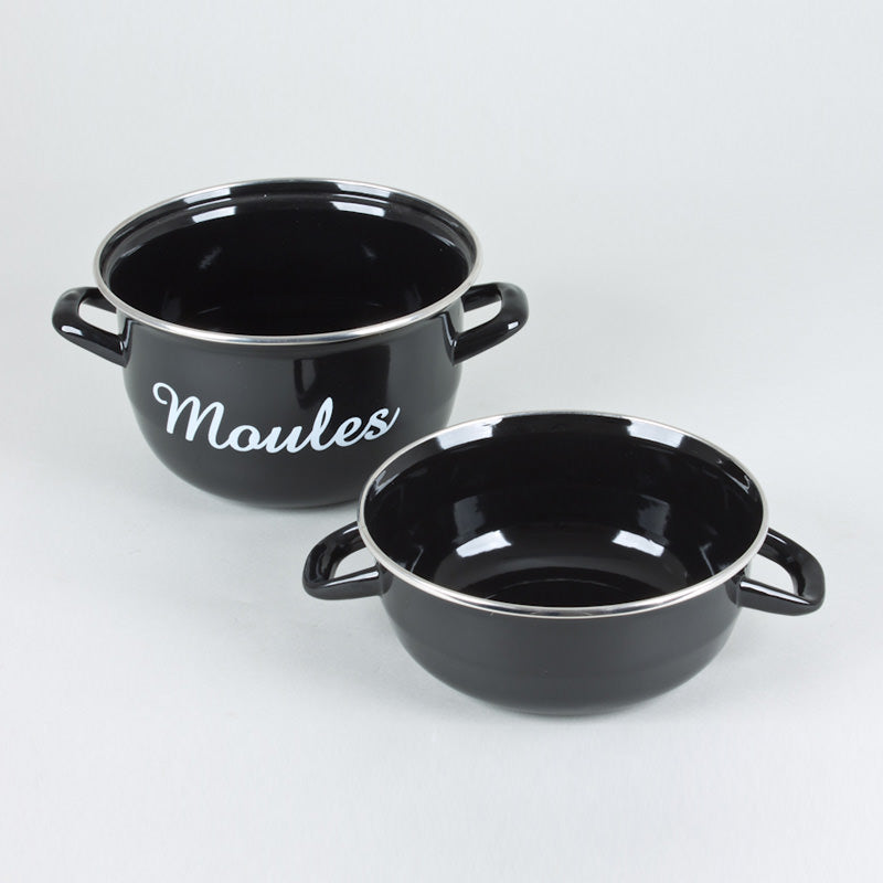 Marmite à moules acier émaillé 18 cm 2,5 L Baumalu - Mathon - 2