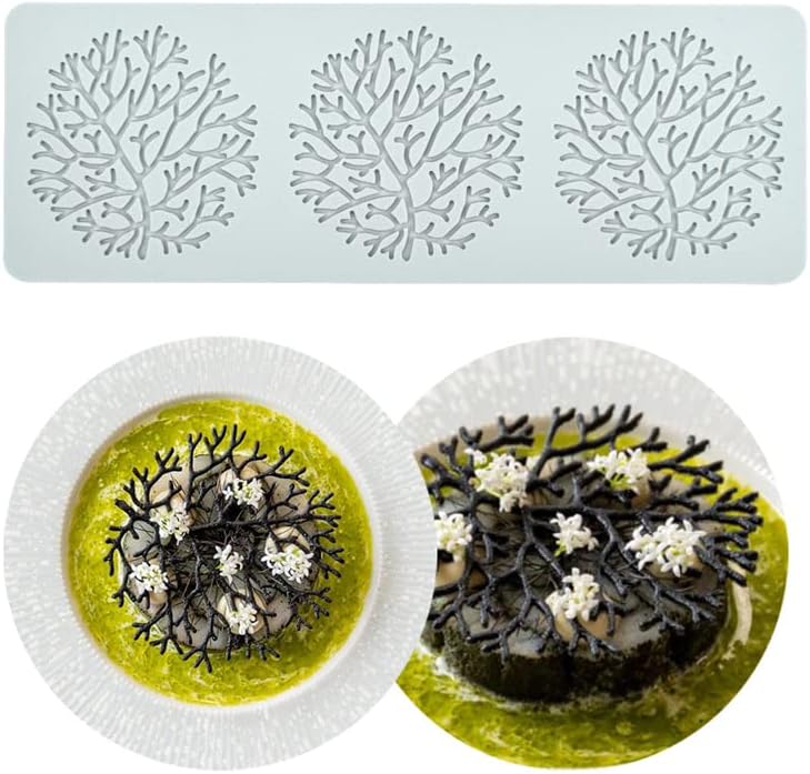 Moule à Impression Artisanale en Sucre, décoration de Cuisine 3 Trous Ronds Corail Vendos85 - Mathon