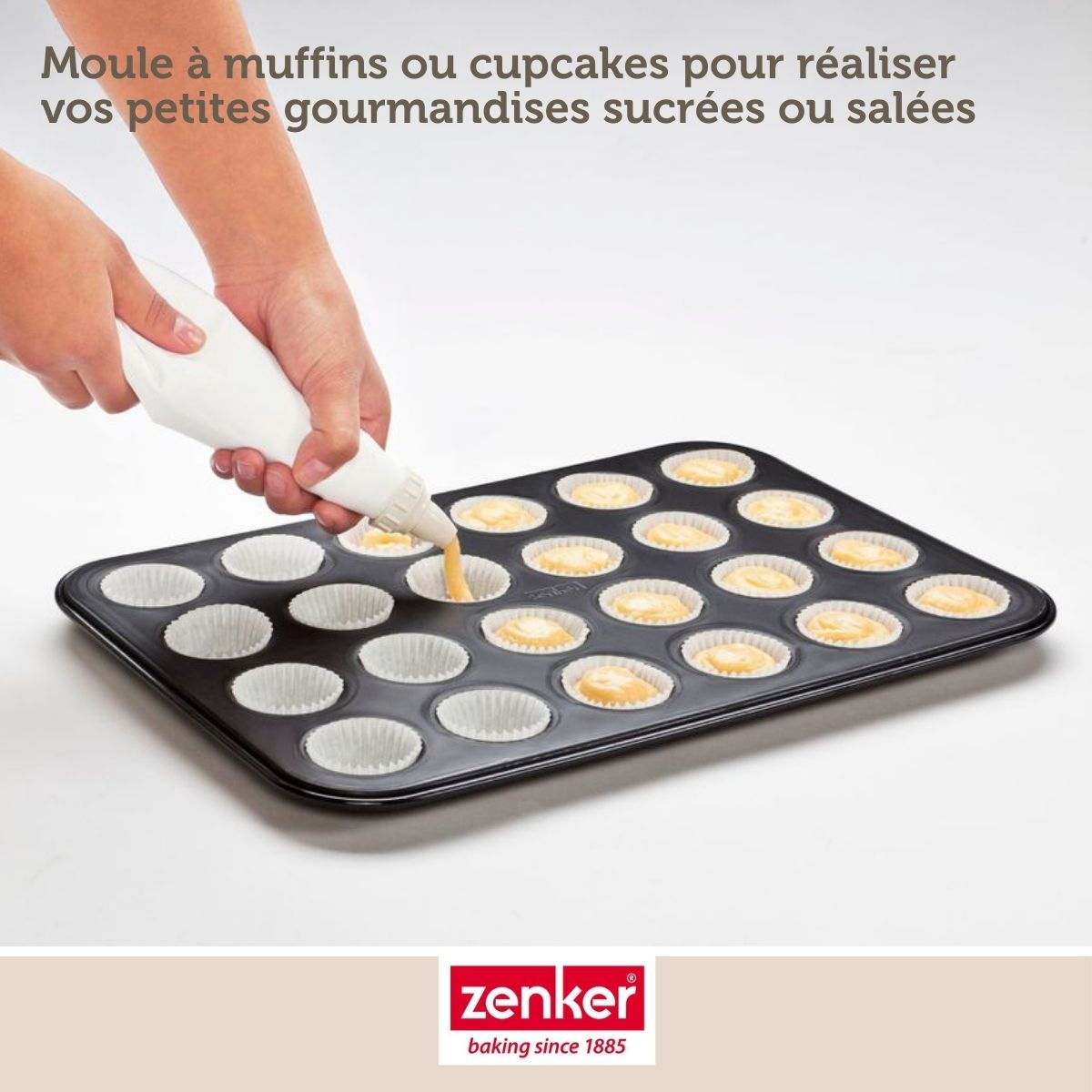 Moule à muffins 24 empreintes 38 x 26 cm Zenker Black Metallic Zenker - Mathon - 4