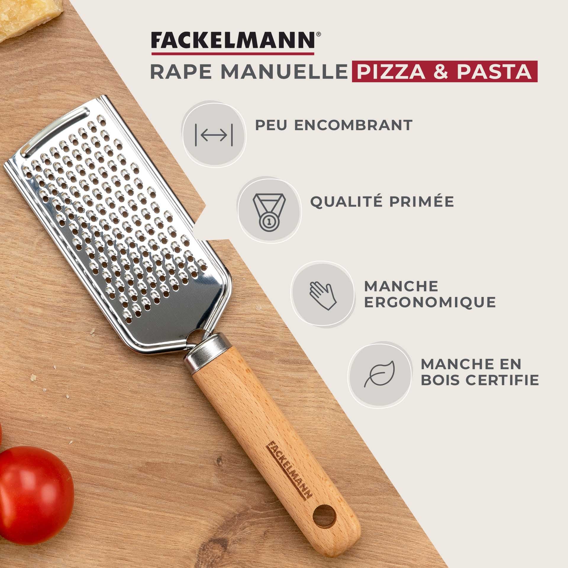 Râpe à fromage manuelle 22 cm  Pizza & Pasta Fackelmann - Mathon - 2