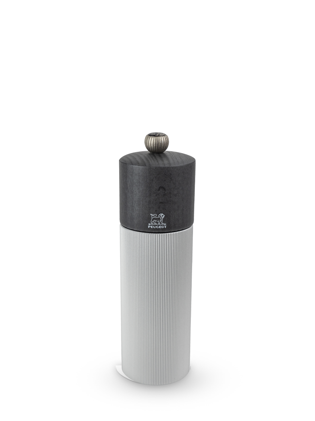 Line Moulin à sel manuel, alu et graphite, 18 cm - 7in Peugeot - Mathon - 1
