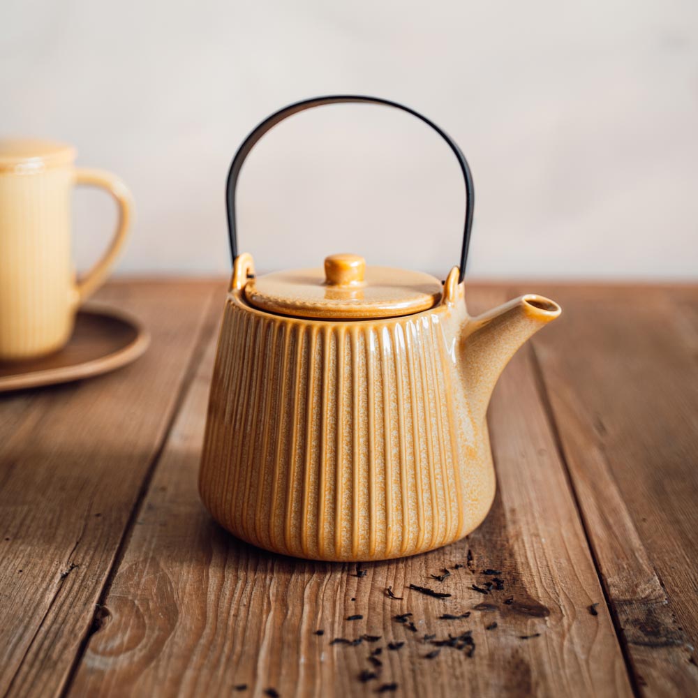 Théière avec filtre Tiao jaune 1L Table passion - Mathon - 3