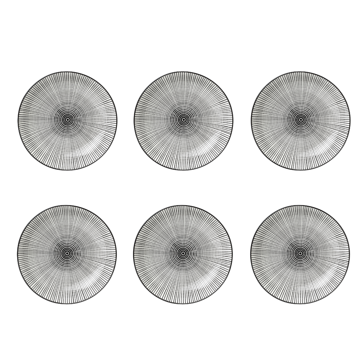 Lot de 6 assiettes à dessert noir - "Aya" Laguiole Cuisson - Mathon - 3