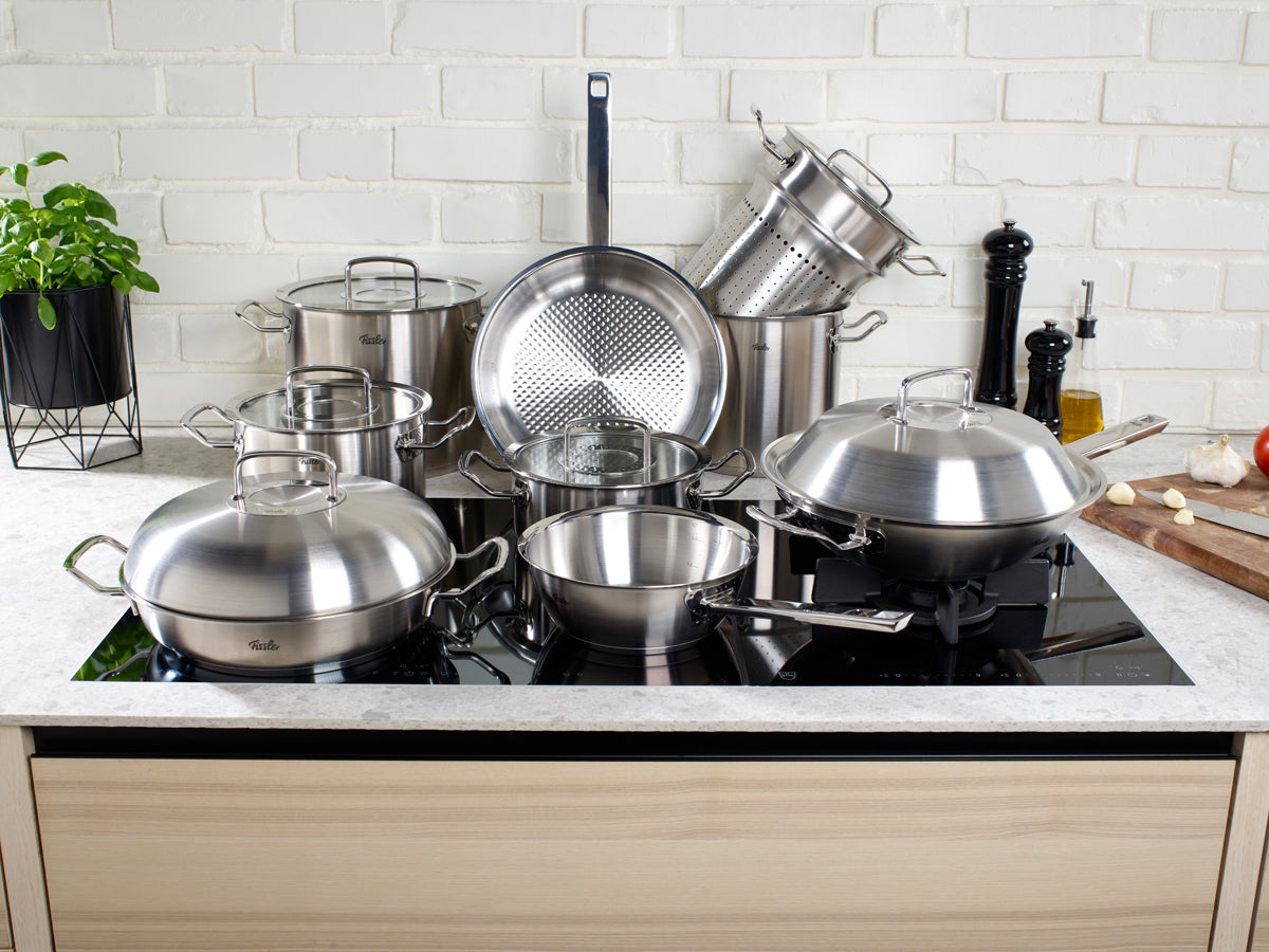 Poêle en acier inoxydable, ORIGINAL-PROFI COLLECTION, D28 cm-tous feux dont induction - Mathon - 3