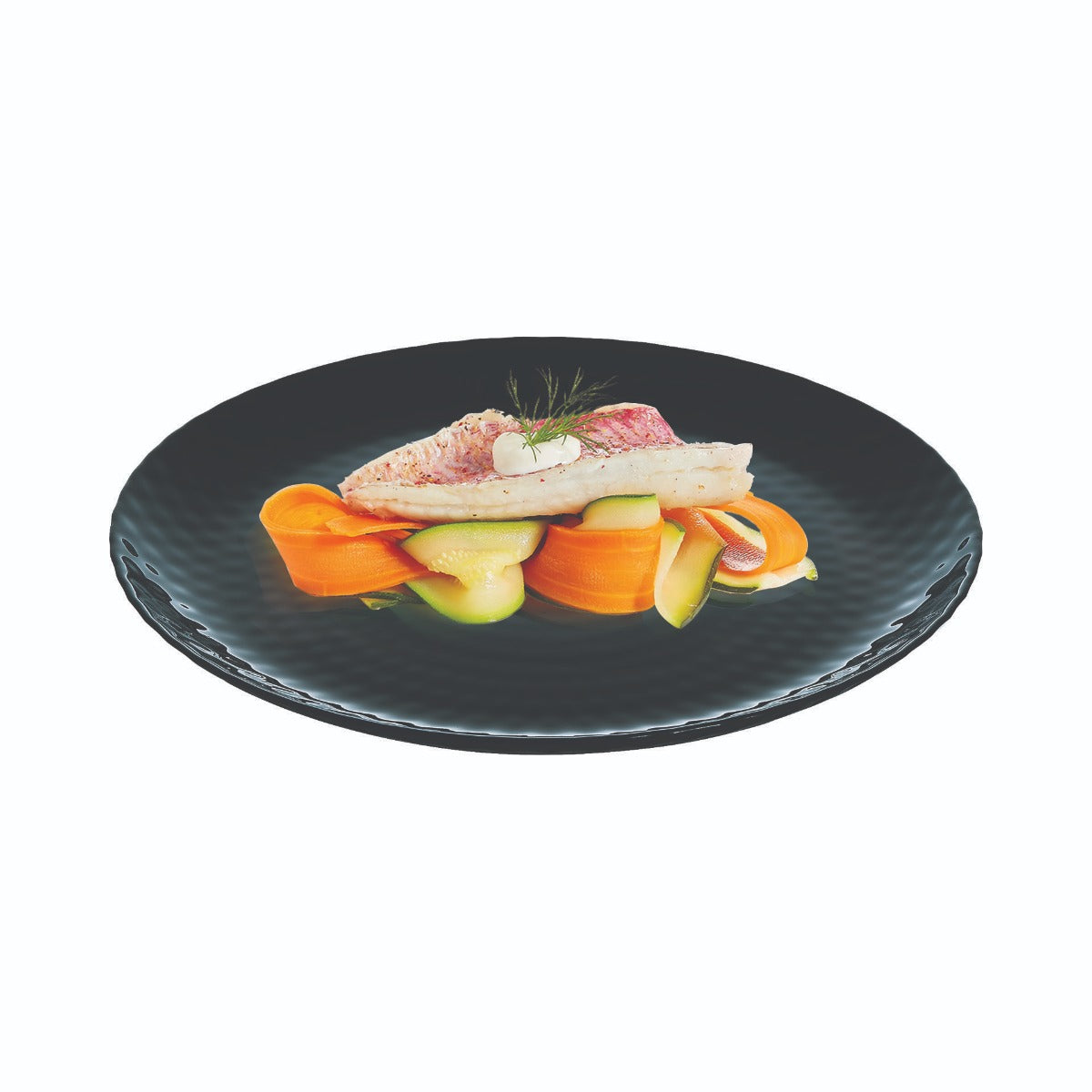 Assiette plate noire 25 cm Pampille Luminarc - Mathon - 3