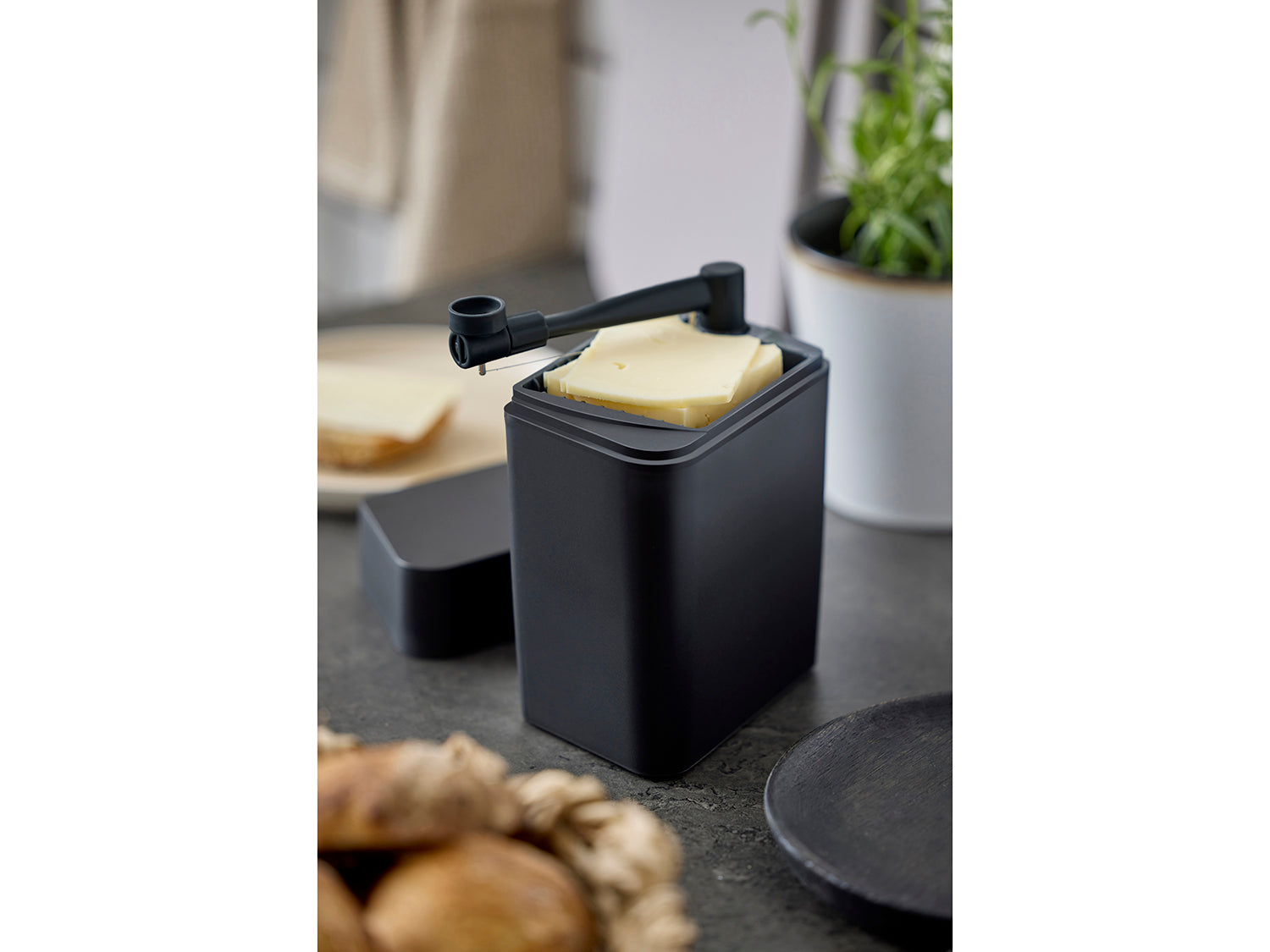 Boîte à fromage CLASSIC en polypropylène et élastomère thermoplastique Noir Rosti - Mathon - 9