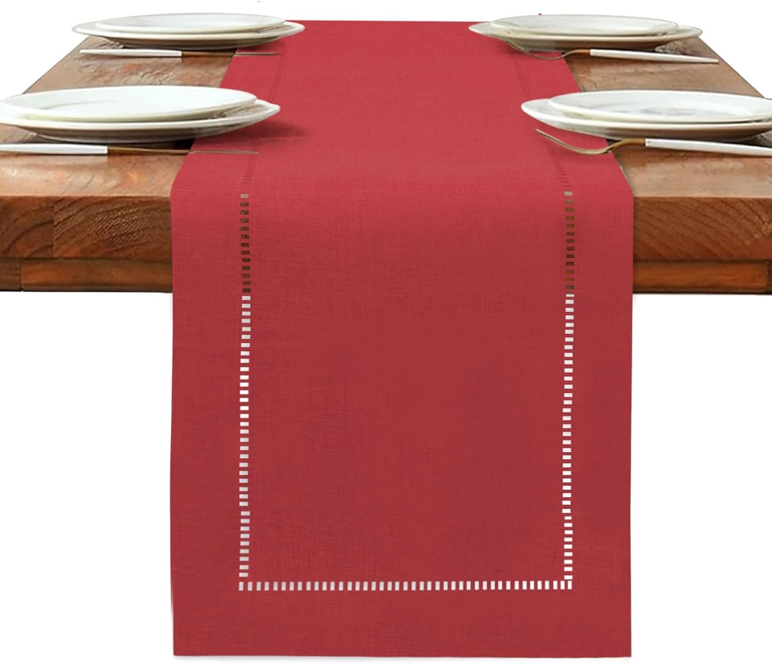 Chemin de Table Rouge 180x32 cm Vendos85 - Mathon