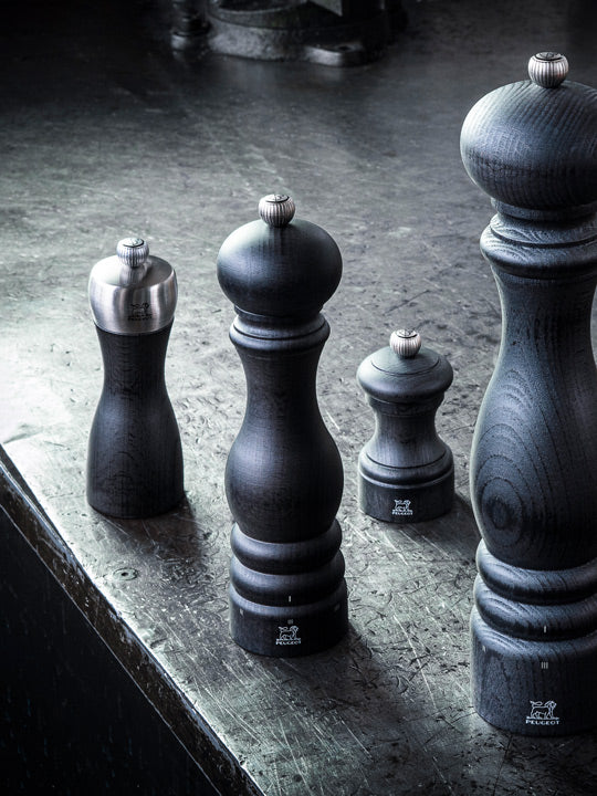 Fidji Moulin à poivre manuel en bois et inox, collection graphite, 15 cm - 6in Peugeot - Mathon - 5