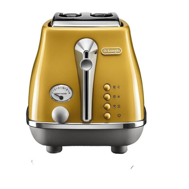 Toaster Icona Capitals 2 Tranches - Jaune - Delonghi - Mathon - 1