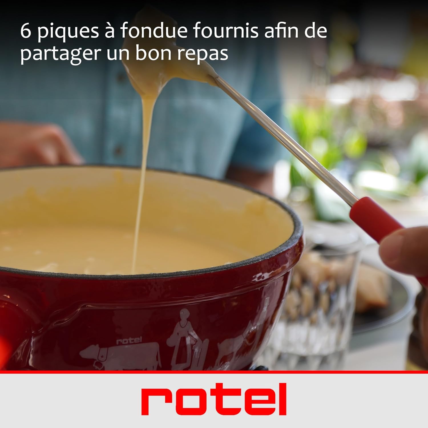 Service à fondue au fromage 6 personnes Rotel Swiss Tradition Rotel - Mathon - 5