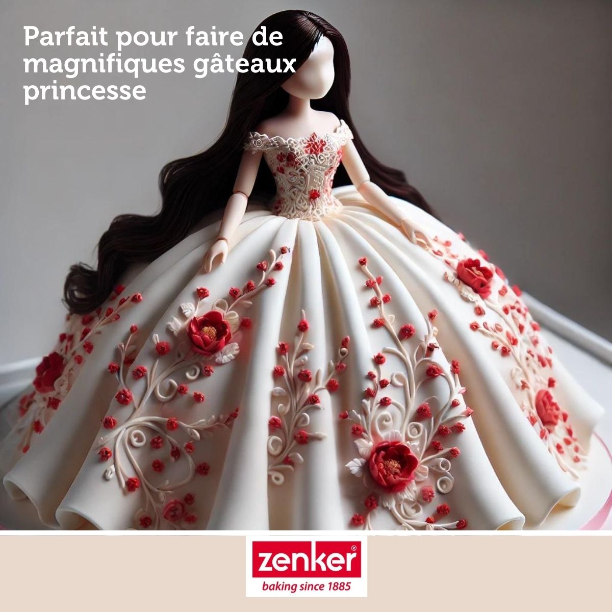 Moule demi sphère pour gâteau ballon de foot 18 cm Zenker Spécial Football Zenker - Mathon - 6