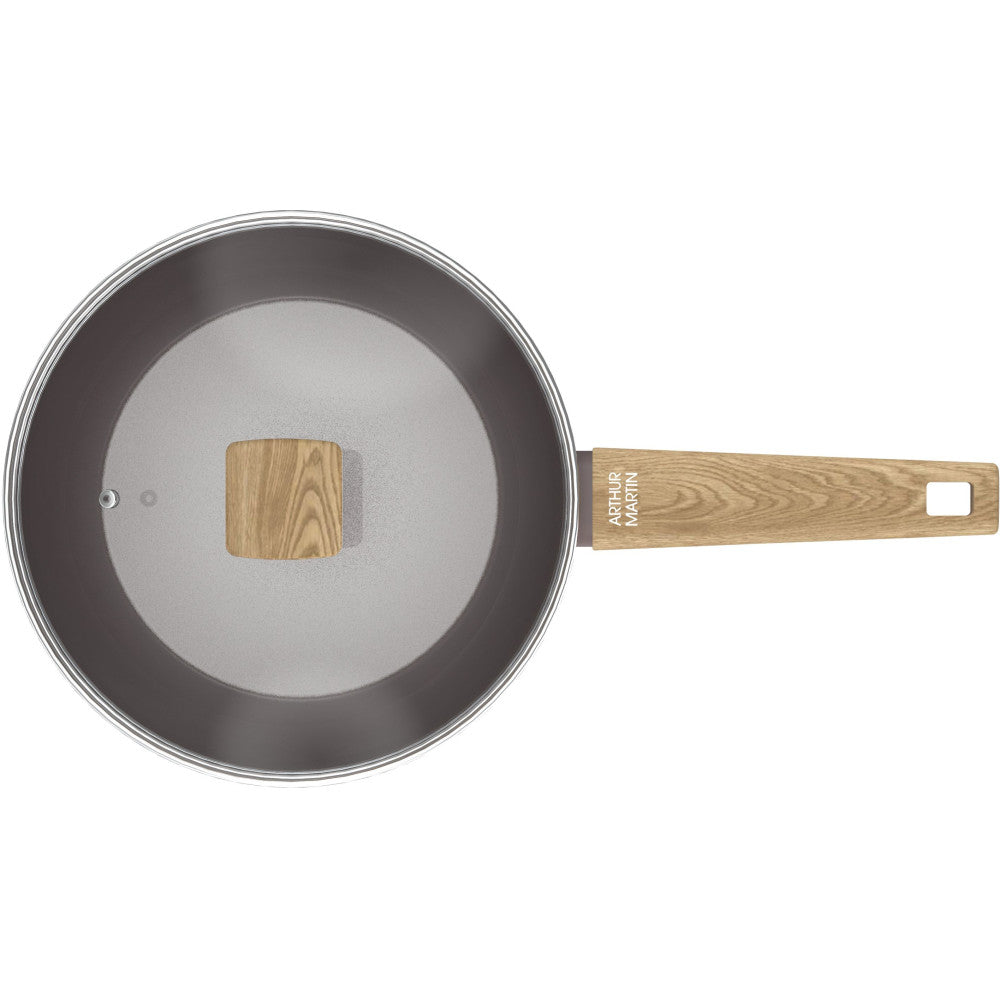 Sauteuse - Tous Feux Dont Induction -   - Am9910 - Revetement Céramique - ø 24 Cm - Couvercle Et Panier Inox - Tau Arthur Martin - Mathon - 4