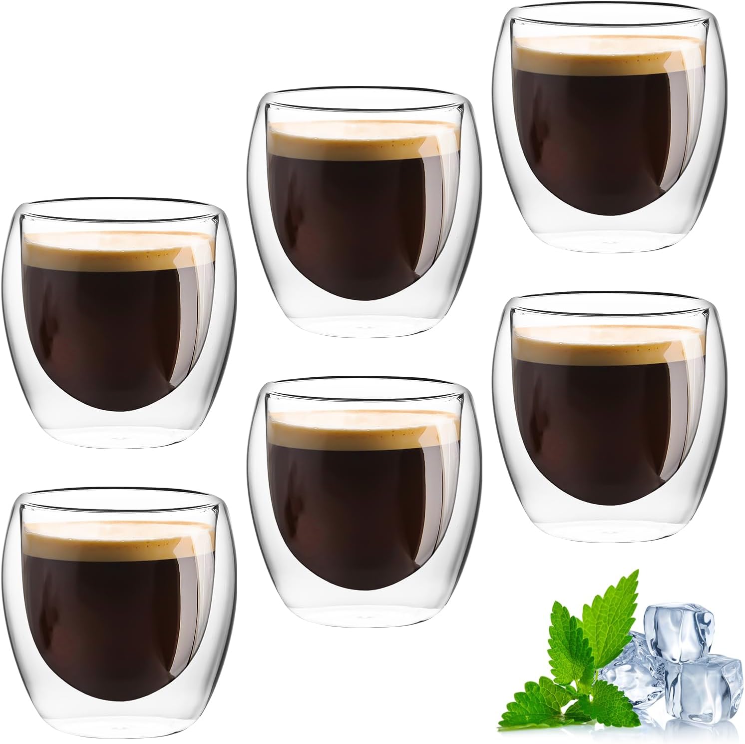 Tasse Espresso en Verre Borosilicate à Double Paroi Vendos85 - Mathon
