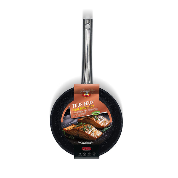 Poêle inox avec revêtement céramique 24 cm Kitchenpro - Mathon - 6