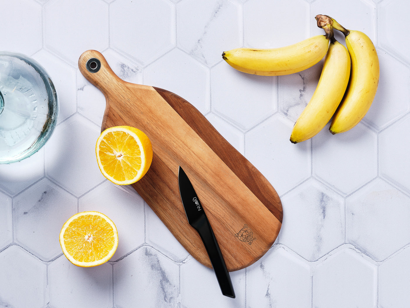 Lot de 6 couteaux de cuisine en inox noir D Björn - Mathon - 6