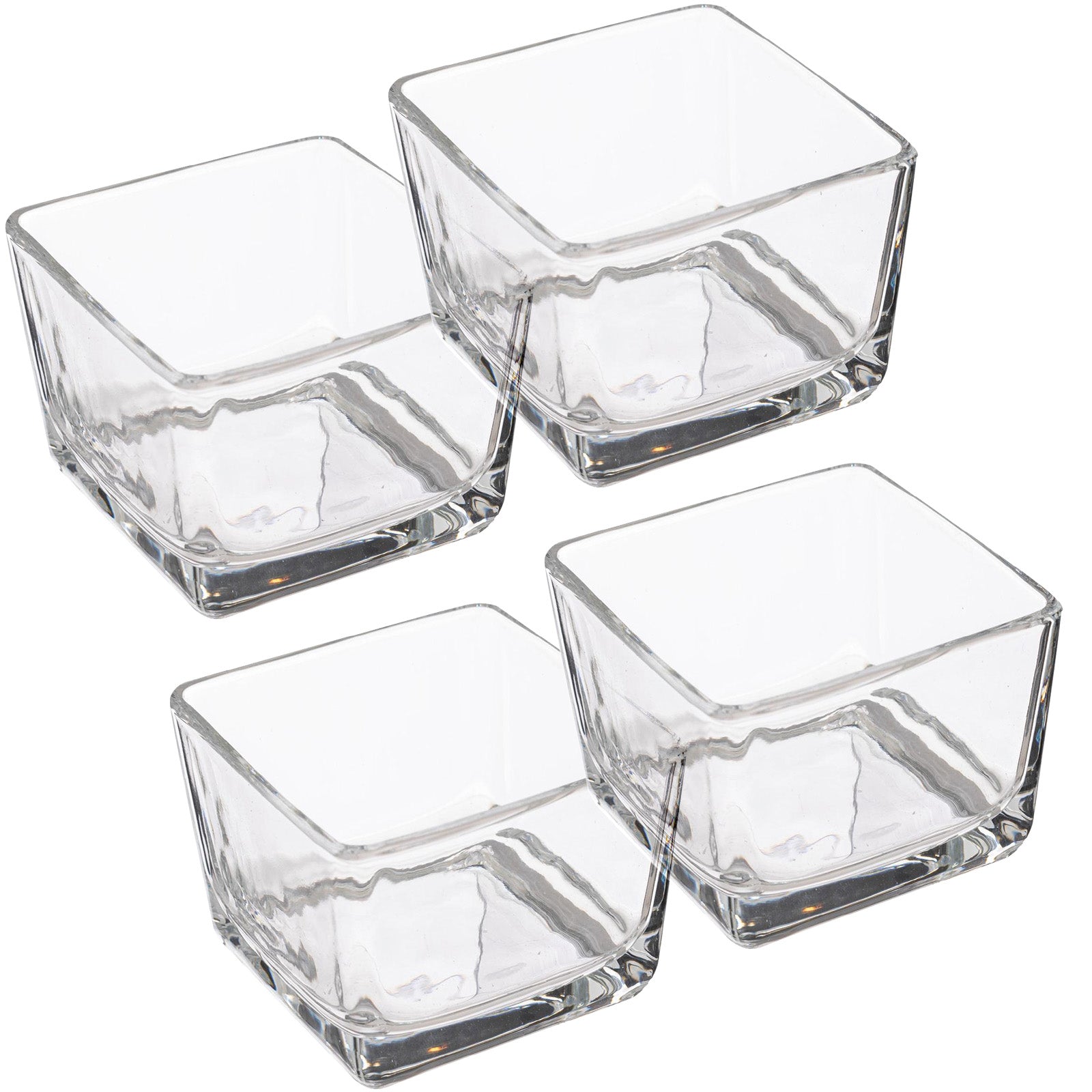 4 Bols Verre avec Base Bambou Cheffinger - Mathon - 5