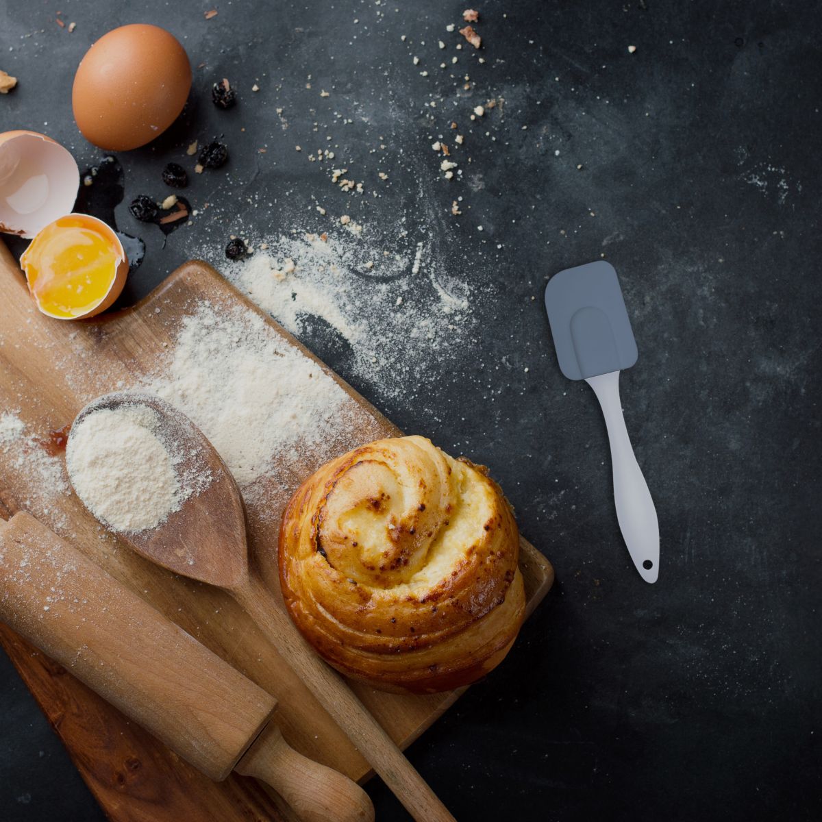 Ensemble de 2 Mini spatules de cuisine et de pâtisserie 19 x 4 cm  Elemental Fackelmann - Mathon - 2