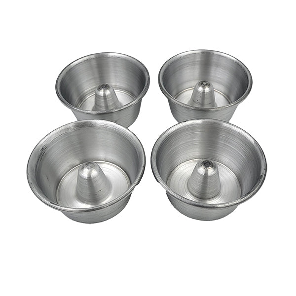 4 mini moules à savarin aluminium 8 cm - Mathon - 1