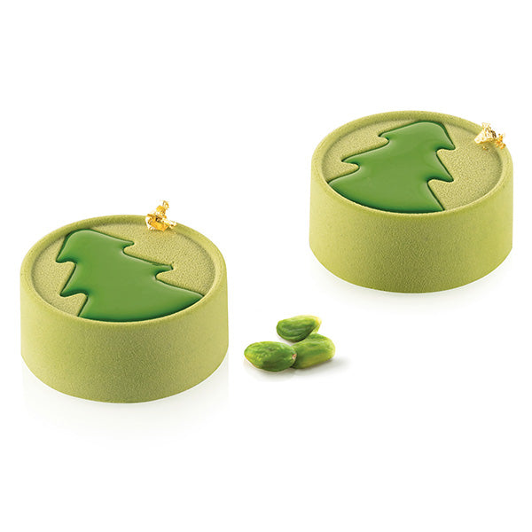 Set de 6 moules silicone Mini Hiver Sapin Silikomart - Mathon - 1